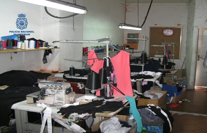 Imagen de uno de los talleres de costura inspeccionados