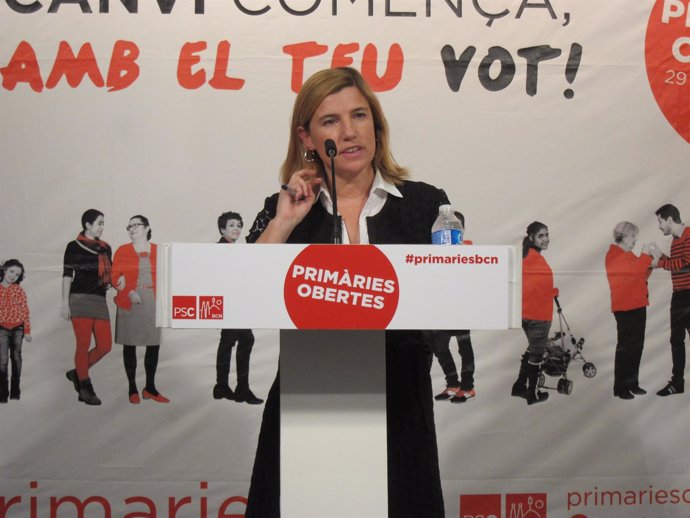 La coordinadora de la comisión organizadora de primarias del PSC, Lourdes Muñoz