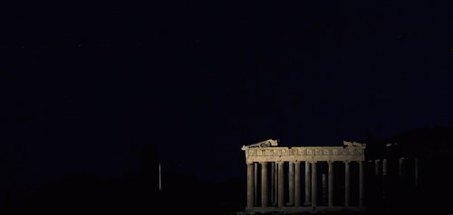 Hora del planeta en el Partenón