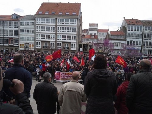 Manifestación en Ferrol en defensa del naval