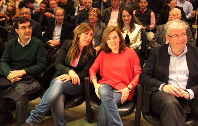 Alícia Sánchez Camacho, Soraya Sáenz de Santamaría, Jordi Cornet