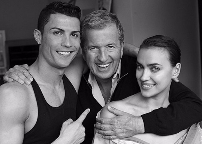 Mario Testino, Irina Shayk y Cristiano Ronaldo