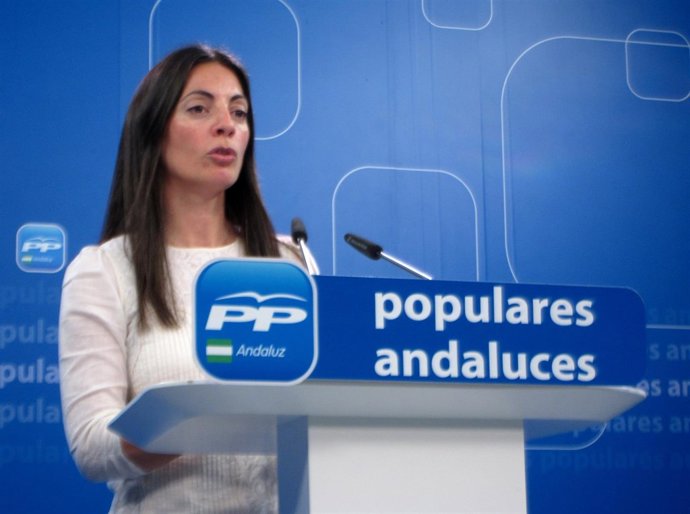 Rosario Soto hoy en rueda de prensa en el PP-A