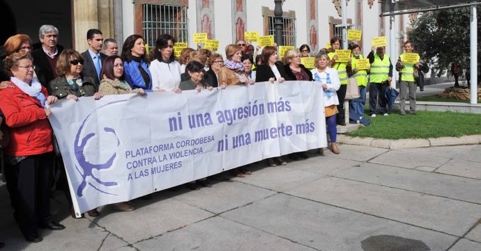 La concentración silenciosa ante la Diputación