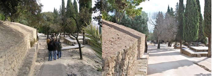 El acceso, antes y después de la intervención