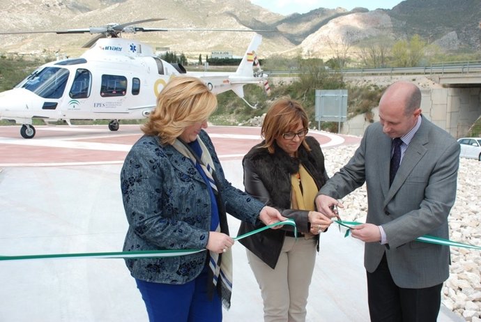 Inauguración de helisuperficie en Jódar (Jaén)