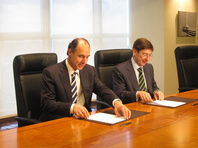 Juan Ignacio de Diego (Cantabria) y José Ignacio Gorigolzarri (Bankia)