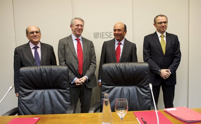 Emilio Botín (Banco Santader) y Stefano Domenicali (Ferrari)