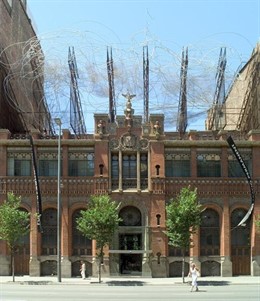 Fachada de la Fundación Tapiés