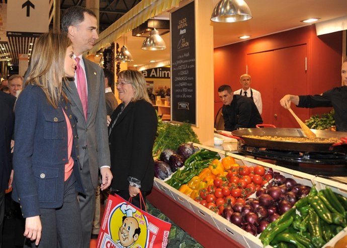 Los Príncipes de Asturias en Alimentaria 