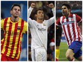 Foto: Cristiano, Costa, y Messi, en la lucha por ser los más goleadores