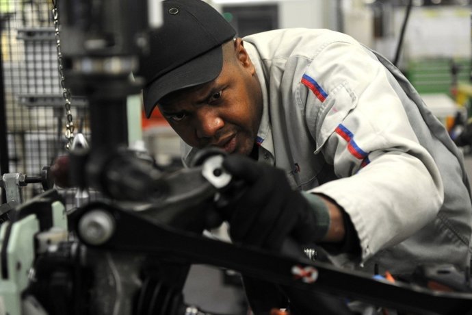 Planta de PSA Peugeot Citroën en Mulhouse (Francia)