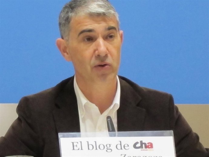 El portavoz del CHA, Juan Martín