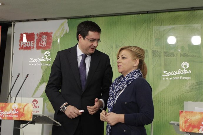 Elena Valenciano y Óscar López
