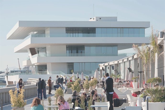 Zona de restaurantes de La Marina