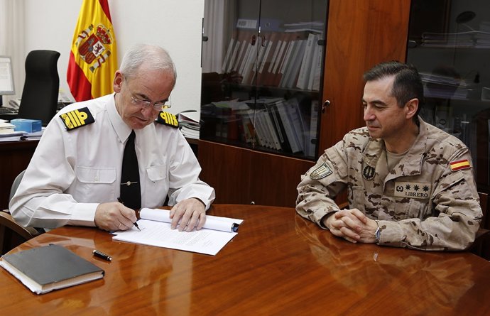 El jefe del Mando de Operaciones del EMAD, almirante Teodoro López Calderón