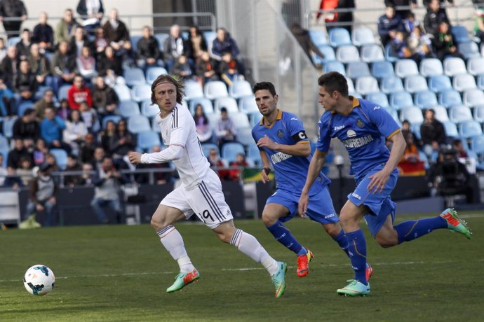 Luka Modric en el partido frente al Getafe C.F.