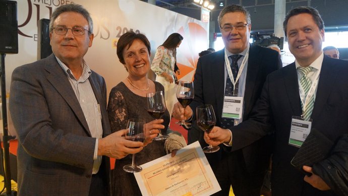 Aragoneses en la entrega del premio a Río Vero como mejor queso de España