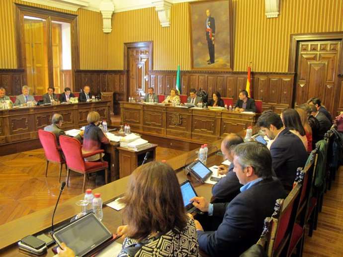 Celebración del Pleno ordinario de la Diputación de Jaén