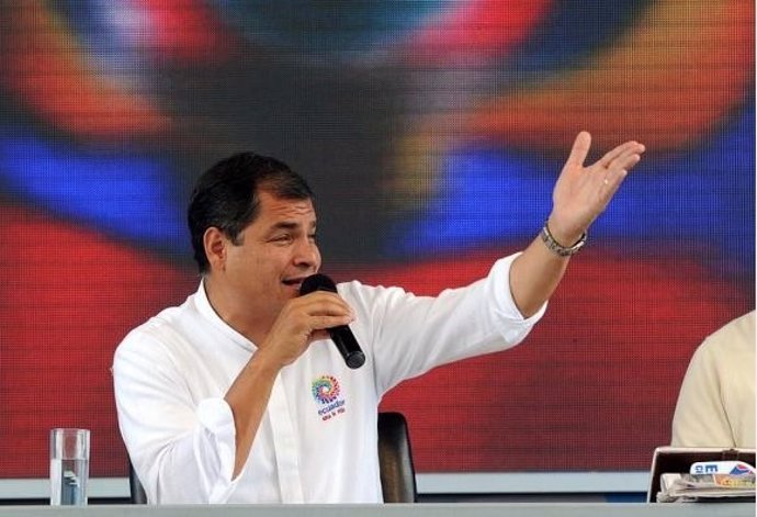 Rafael Correa, presidente de Ecuador