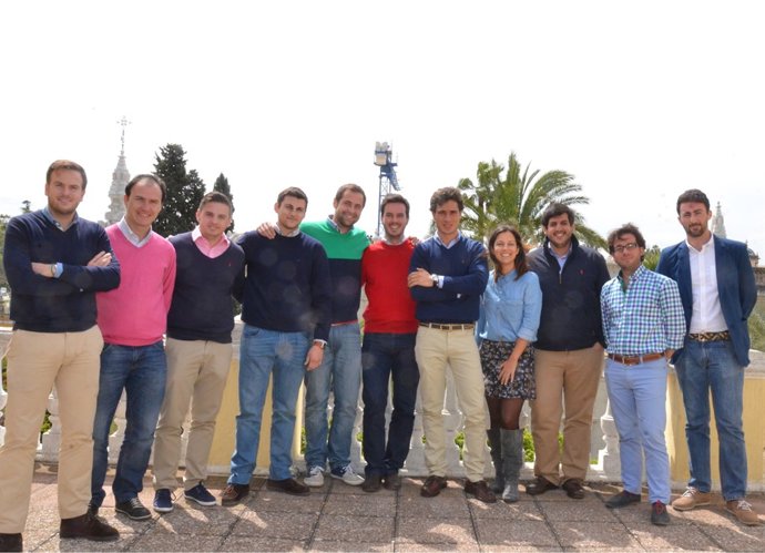 Miembros de NNGG de Andalucía 