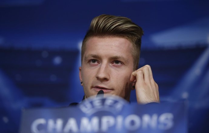 Marco Reus, jugador del Borussia, en rueda de prensa