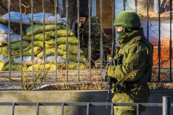 Soldado ucraniano en Crimea