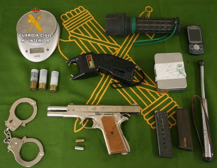 Armas del detenido de las monedas de Marratxí