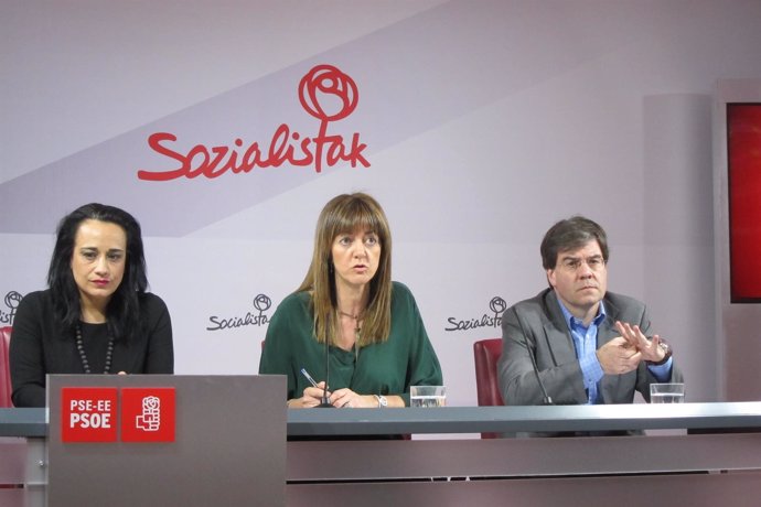 Rafaela Romero, Idoia Mendia, Iñaki Egaña (PSE)