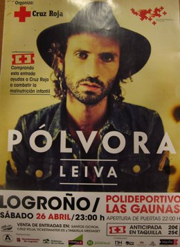 Cartel del concierto de Leiva