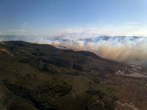 Incendio en Sierra de Gádor 