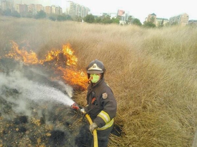 Incendio en el Parque de Cabecera