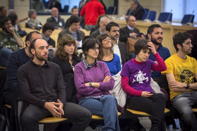 Juicio en la Audiencia contra los acusados del asedio al Parlamento catalán