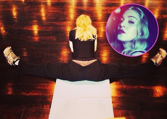 Madonna nos sorprende con su elasticidad a los 55 años