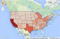 El mapa de la 'epidemia' de muertos por armas de fuego en Estados Unidos