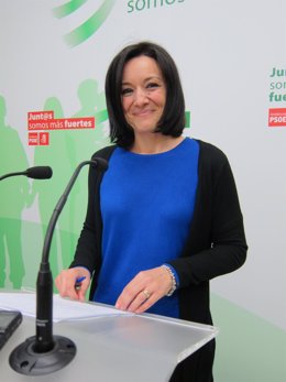 Rafaela Crespín en la sede del PSOE de Córdoba