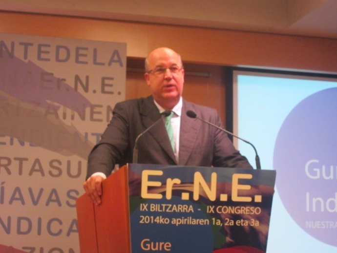 Juan Calparsoro, durante el Congreso de ErNE