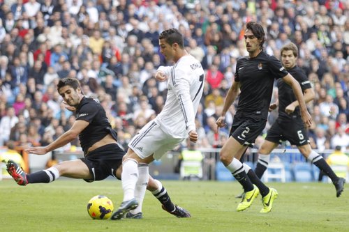 Cristiano dispara ante Bergara en el Real Madrid-Real Sociedad