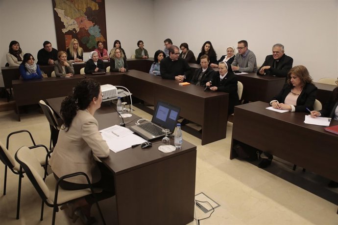 La reunión en el Palacio Episcopal 