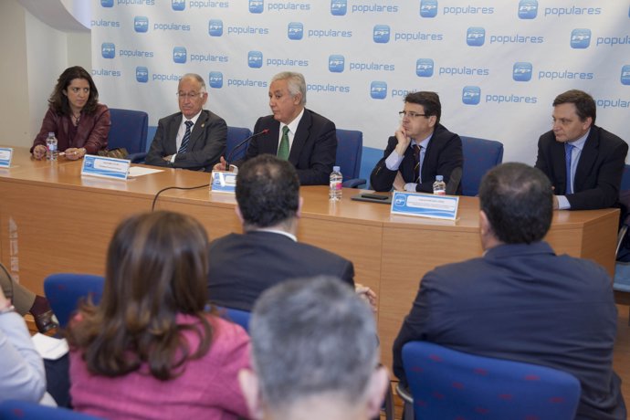 Arenas, en la reunión con alcaldes del PP sobre la reforma local
