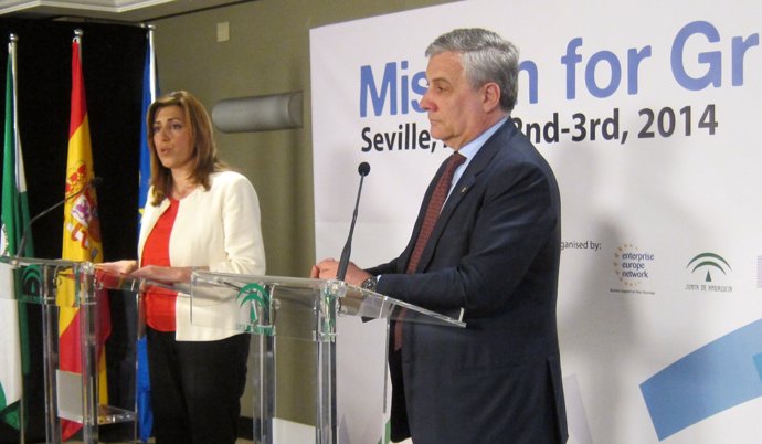 Díaz y Tajani en Sevilla