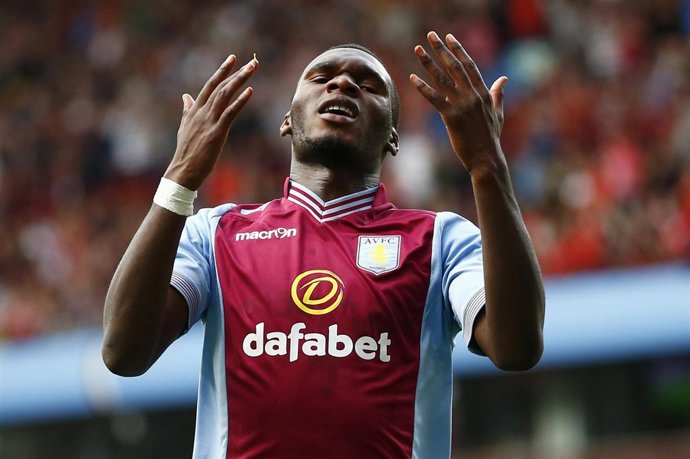 El jugador belga del Aston Villa Christian Benteke 