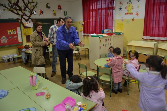Escolares del colegio de Parbayón