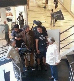 Mujica en el rodaje de su documental