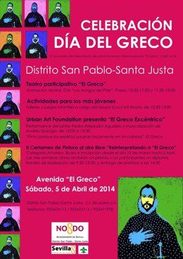 Cartel de la celebración del día de El Greco