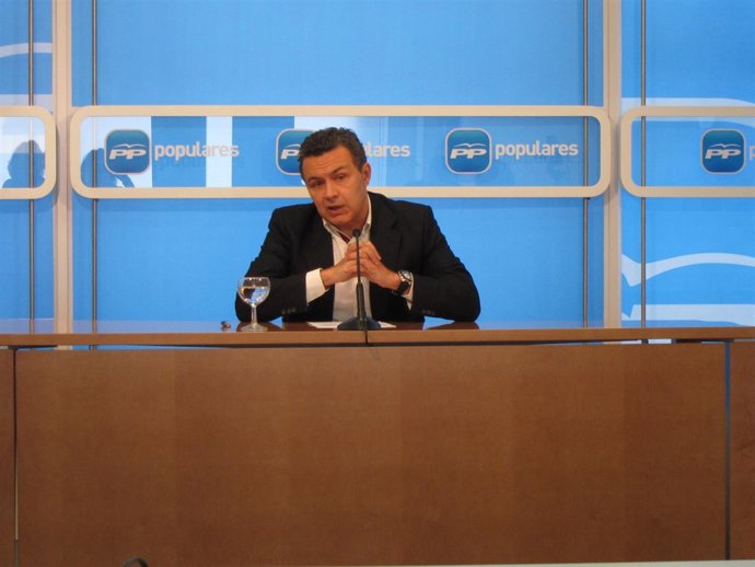 Conrado Escobar, en la rueda de prensa