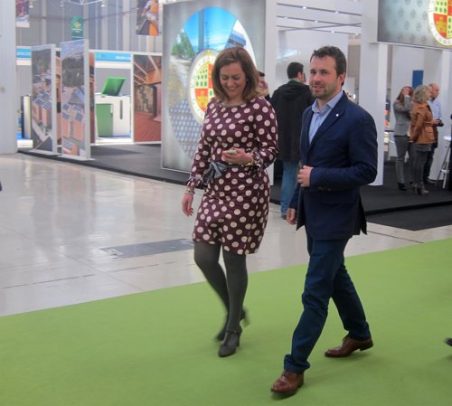 María Jesús Serrano, junto a Julio Millán, pasea por Bióptima 2014.