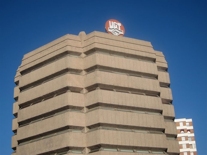 Edificio de Ugt en Madrid, donde tiene su sede MCA-UGT