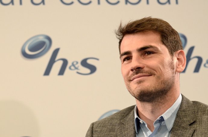 Iker Casillas en el acto de Head and Shoulders