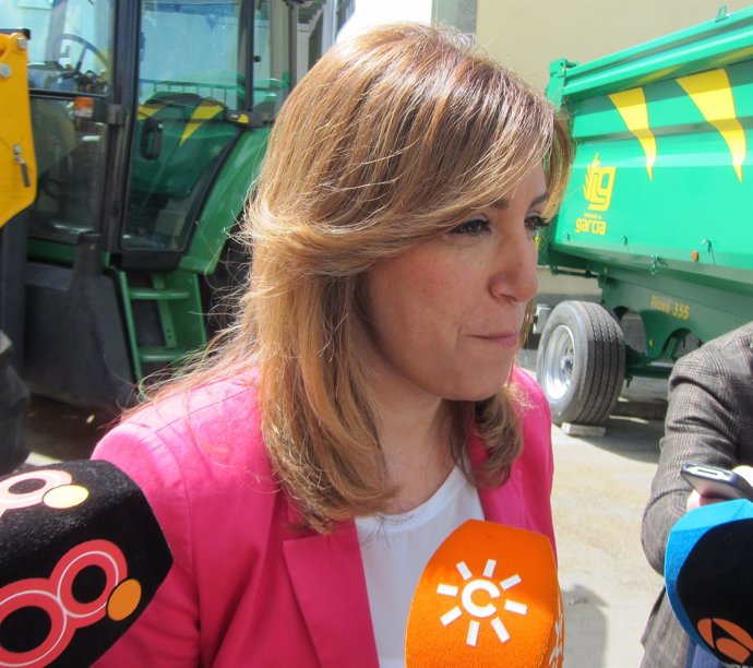 Susana Díaz, hoy ante los medios
